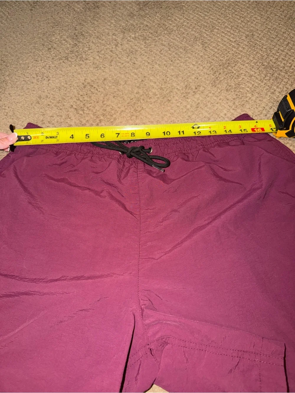 PacSun Burgundy Swim Trunks
